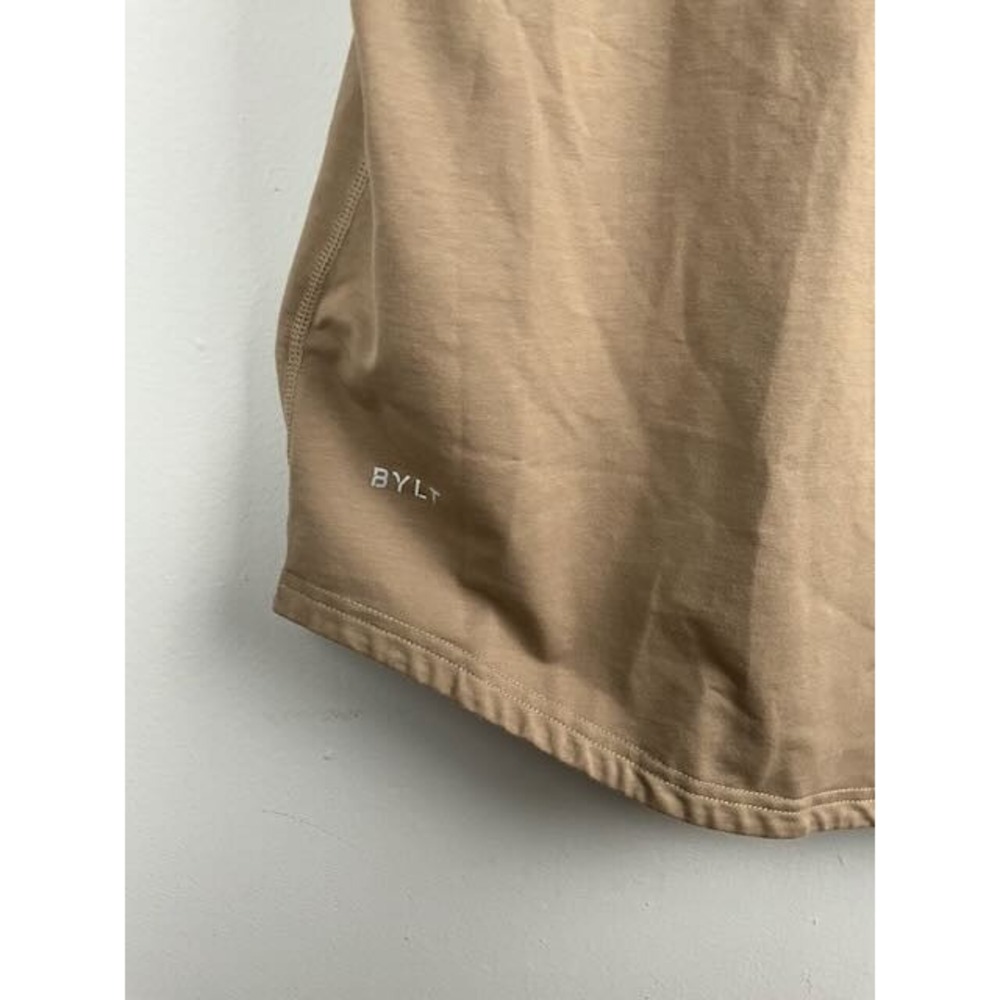 BYLT Premium‎ Basics Lux Crew Neck T-Shirt XL Tan Brown Cotton Blend Casual Tee - Picture 2 of 10